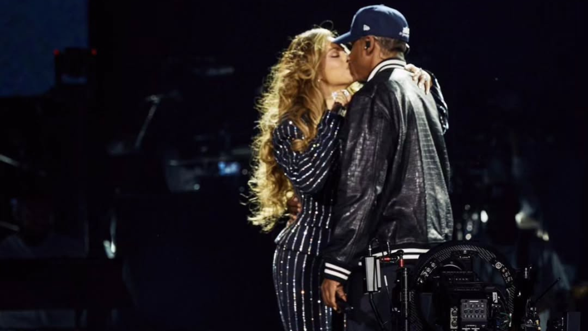 Jay-Z performs at Yankee Stadium during his 2026 anniversary concert series celebrating Reasonable Doubt and The Blueprint